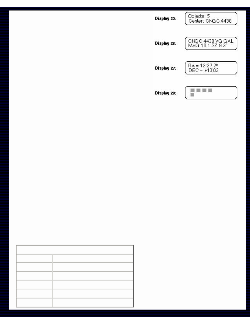 Object symbol legend | Meade Instruments LX200 User Manual | Page 47 / 93