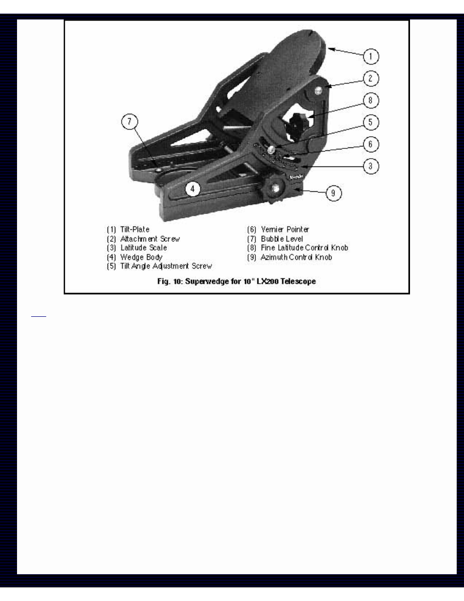 Superwedge | Meade Instruments LX200 User Manual | Page 59 / 93