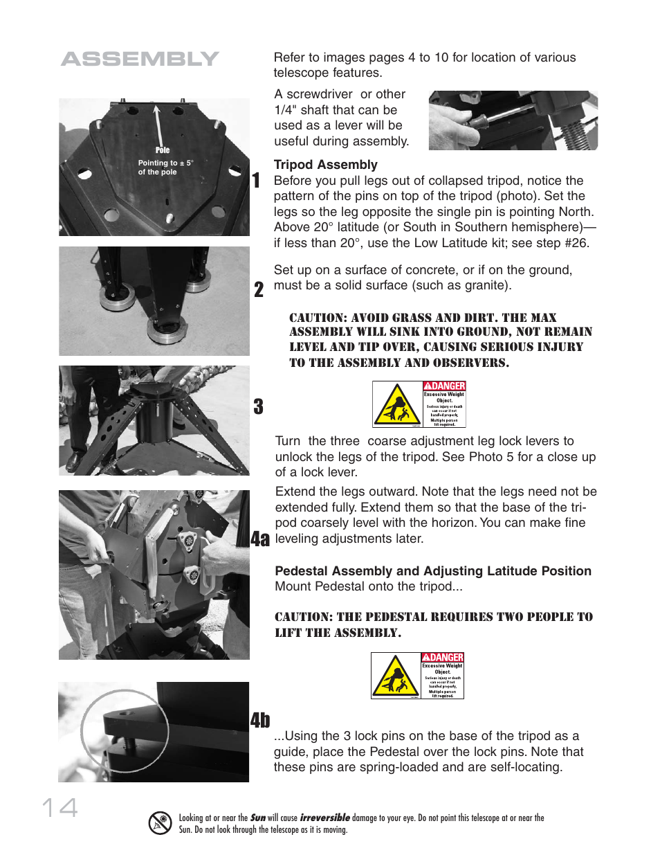Assembly | Meade Instruments 20 MAX-ACF User Manual | Page 14 / 60