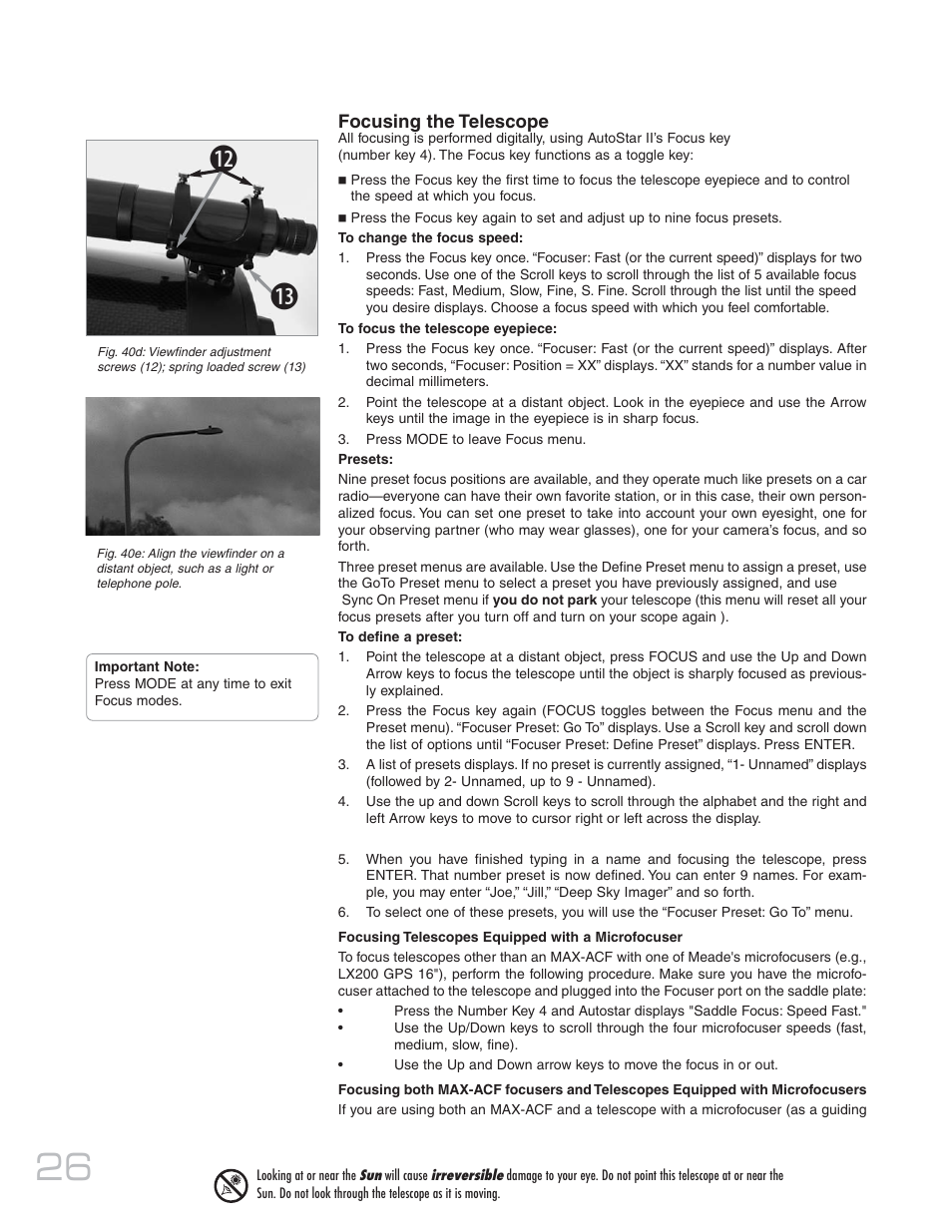 Meade Instruments 20 MAX-ACF User Manual | Page 26 / 60