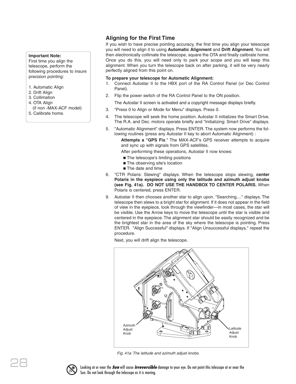 Meade Instruments 20 MAX-ACF User Manual | Page 28 / 60