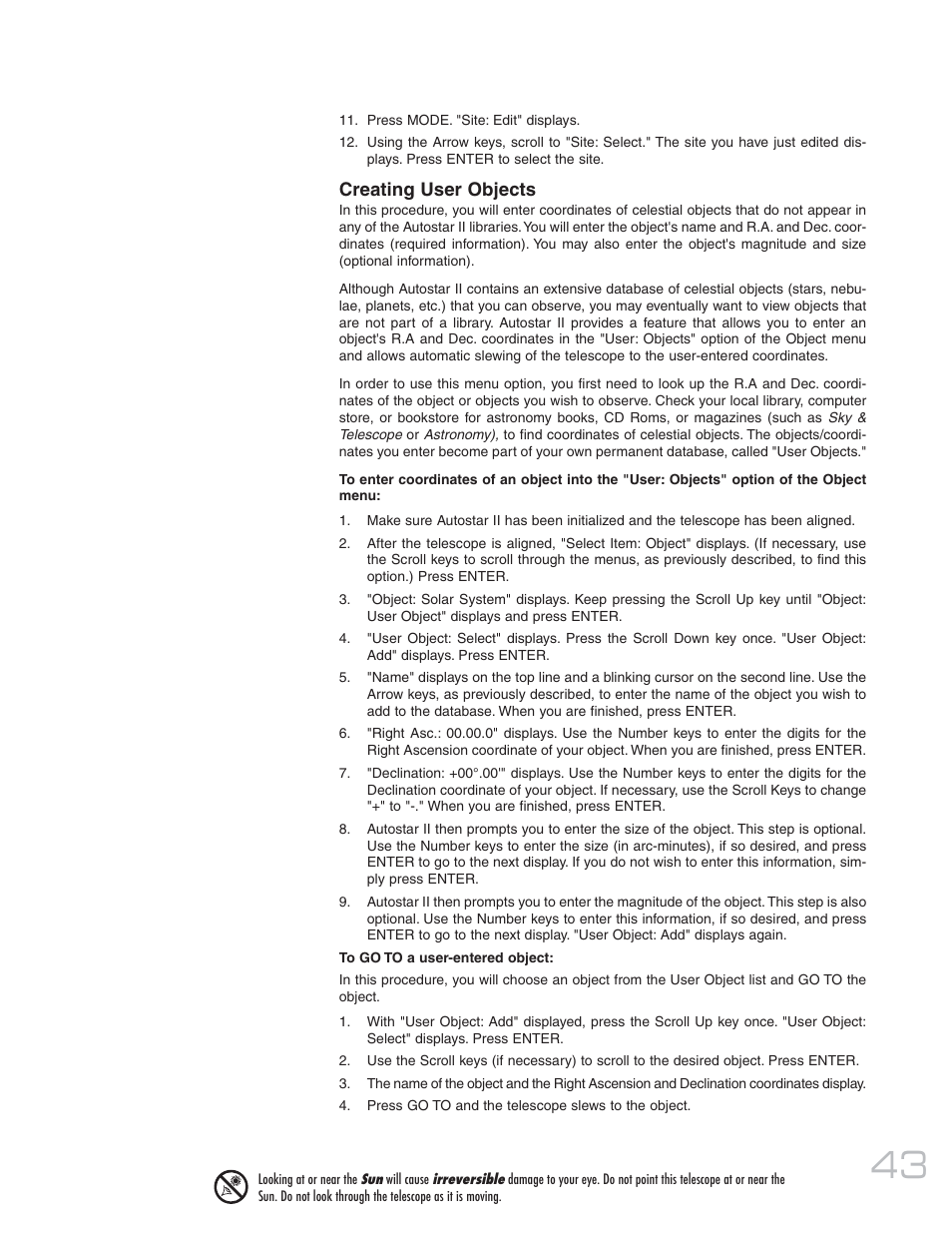 Meade Instruments 20 MAX-ACF User Manual | Page 43 / 60