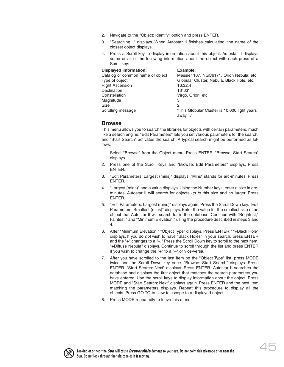 Meade Instruments 20 MAX-ACF User Manual | Page 45 / 60