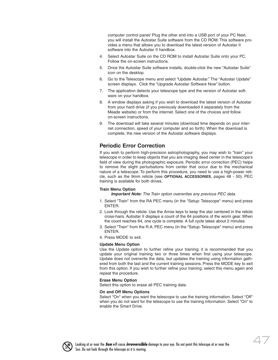 Meade Instruments 20 MAX-ACF User Manual | Page 47 / 60