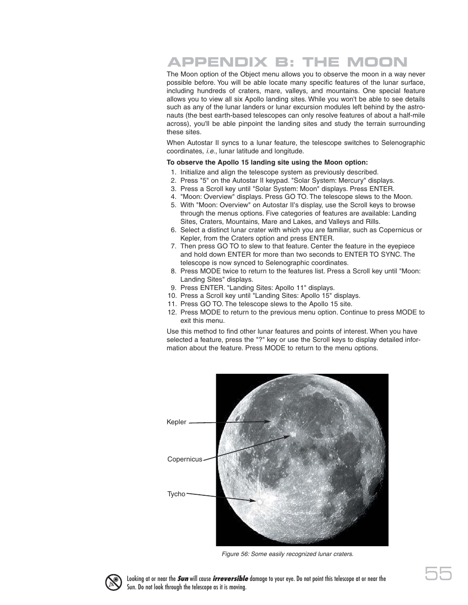 Appendix b: the moon | Meade Instruments 20 MAX-ACF User Manual | Page 55 / 60