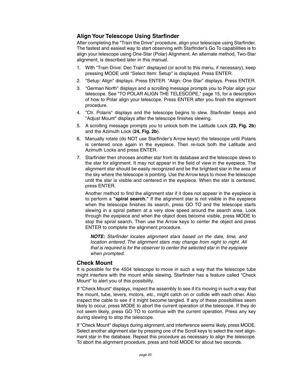 Meade Instruments 4504 User Manual | Page 20 / 48