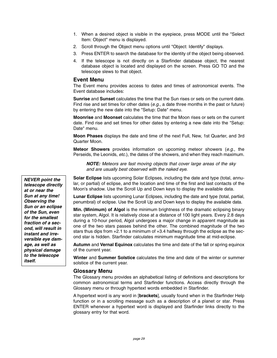 Meade Instruments 4504 User Manual | Page 29 / 48