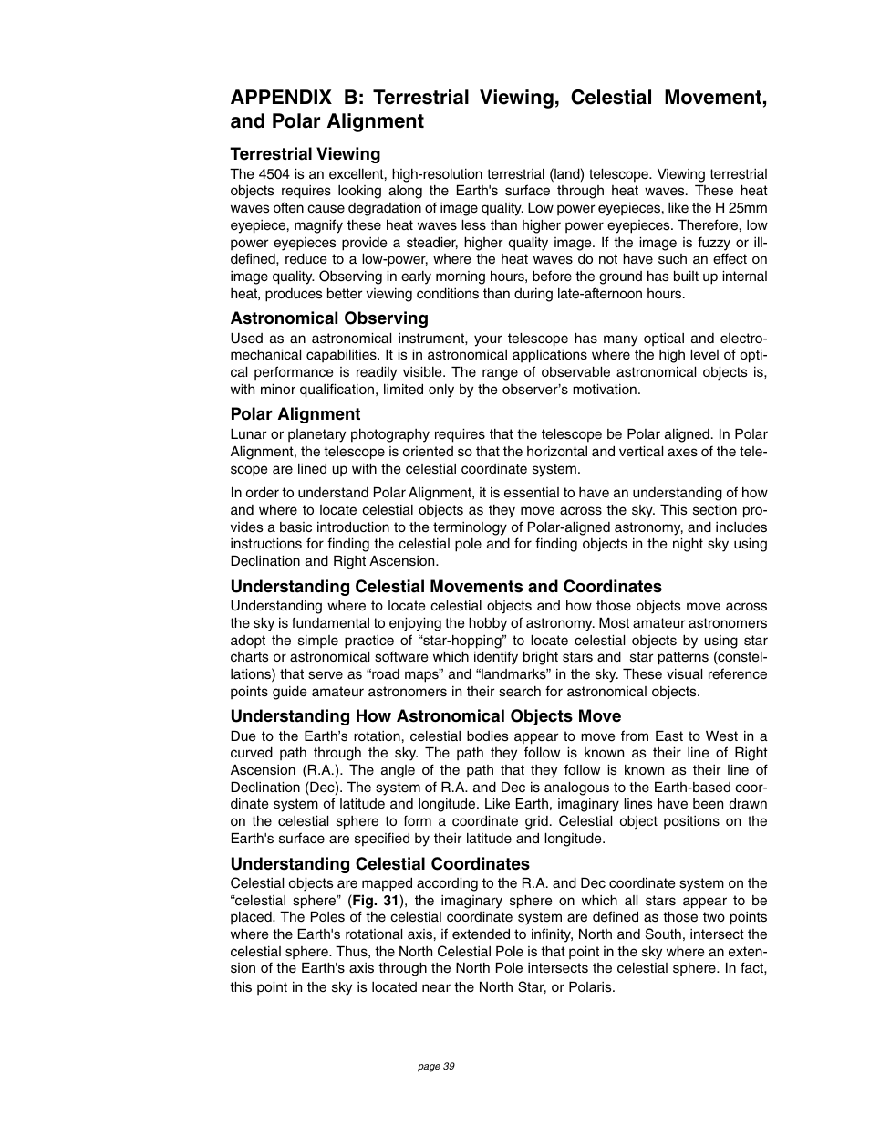 Meade Instruments 4504 User Manual | Page 39 / 48