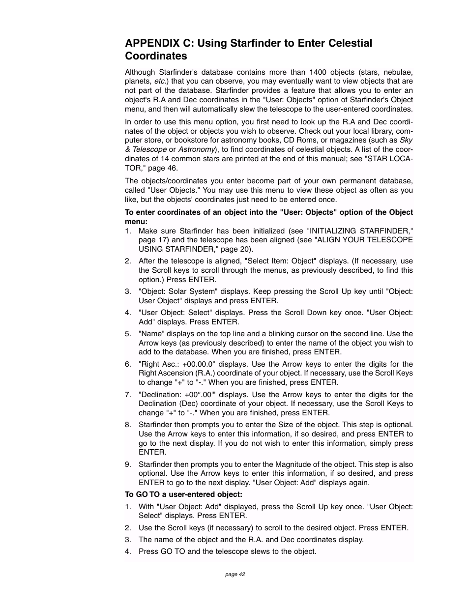 Meade Instruments 4504 User Manual | Page 42 / 48