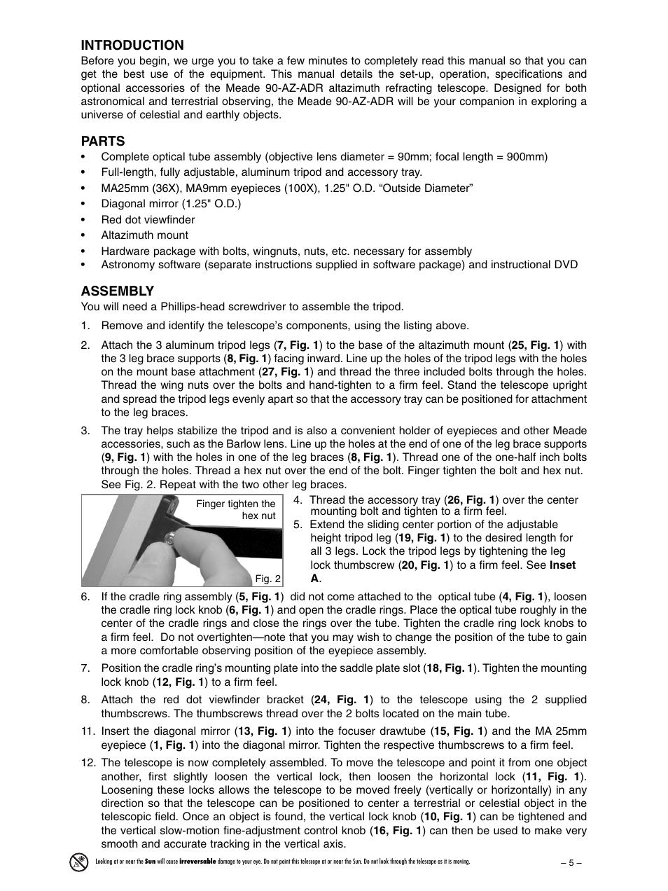 Meade Instruments 90AZ-ADRB User Manual | Page 5 / 12