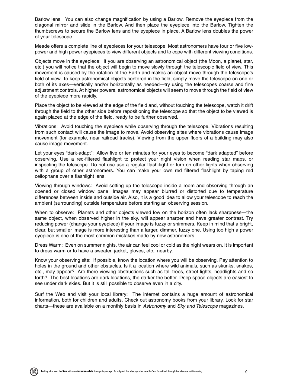 Meade Instruments 90AZ-ADRB User Manual | Page 9 / 12