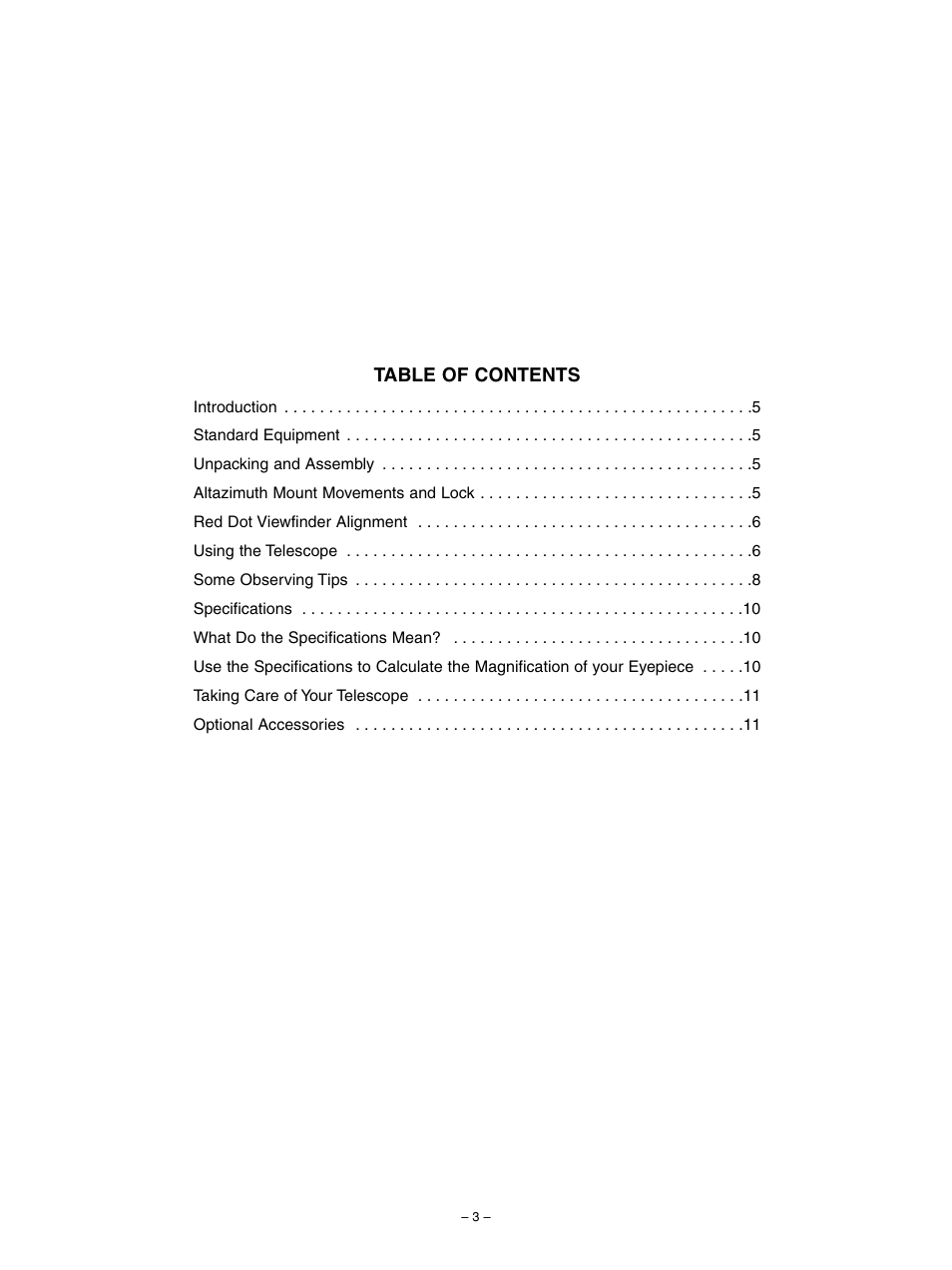 Meade Instruments 70AZ-ADR User Manual | Page 3 / 12