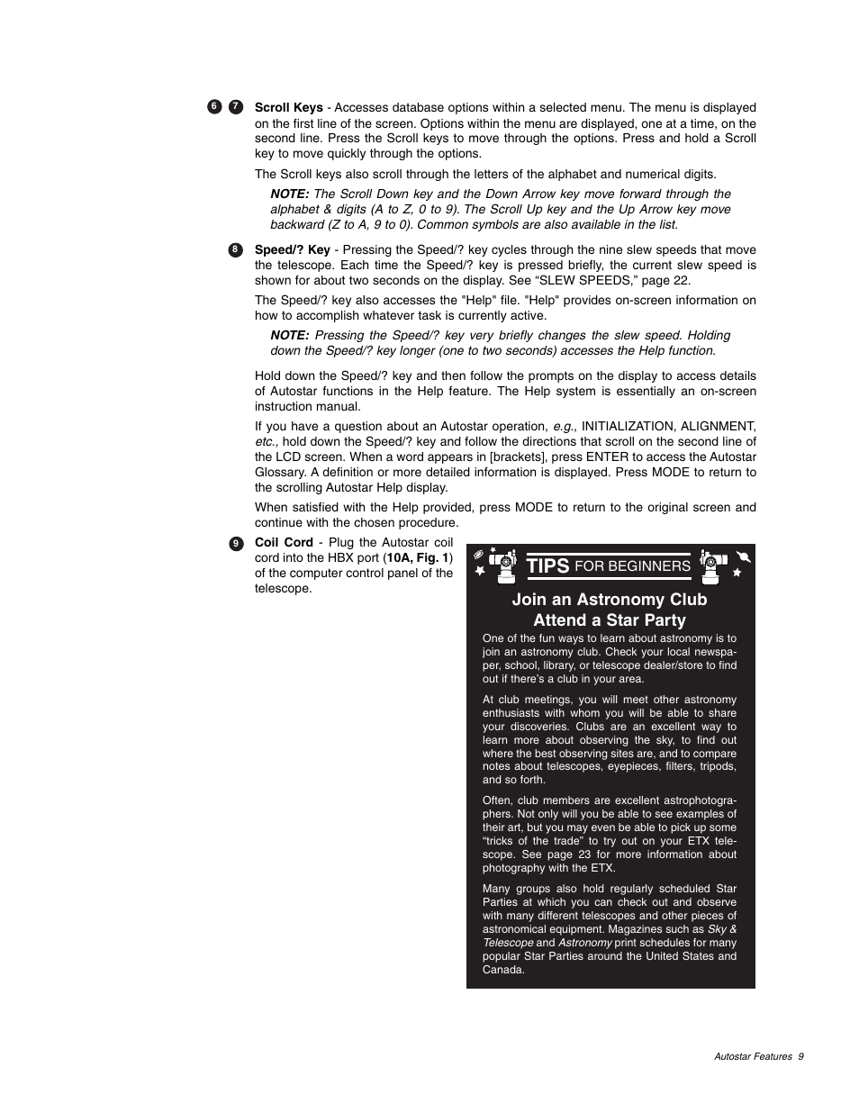Tips, Join an astronomy club attend a star party | Meade Instruments ETX 60AT User Manual | Page 9 / 40
