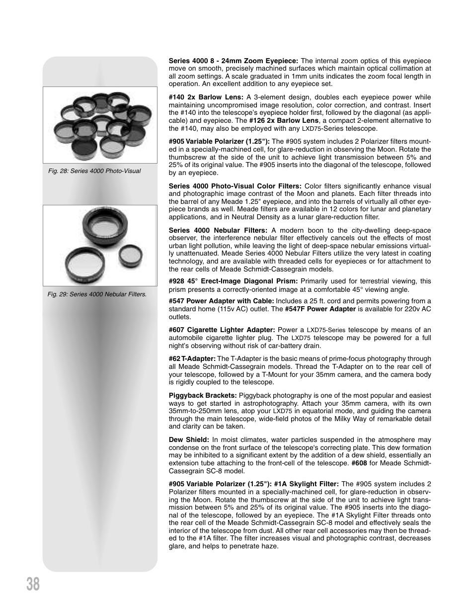 Meade Instruments LXD 75-Series User Manual | Page 38 / 67