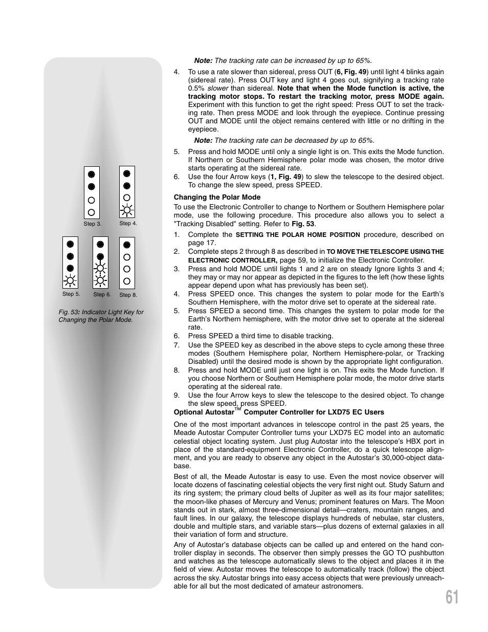 Meade Instruments LXD 75-Series User Manual | Page 61 / 67