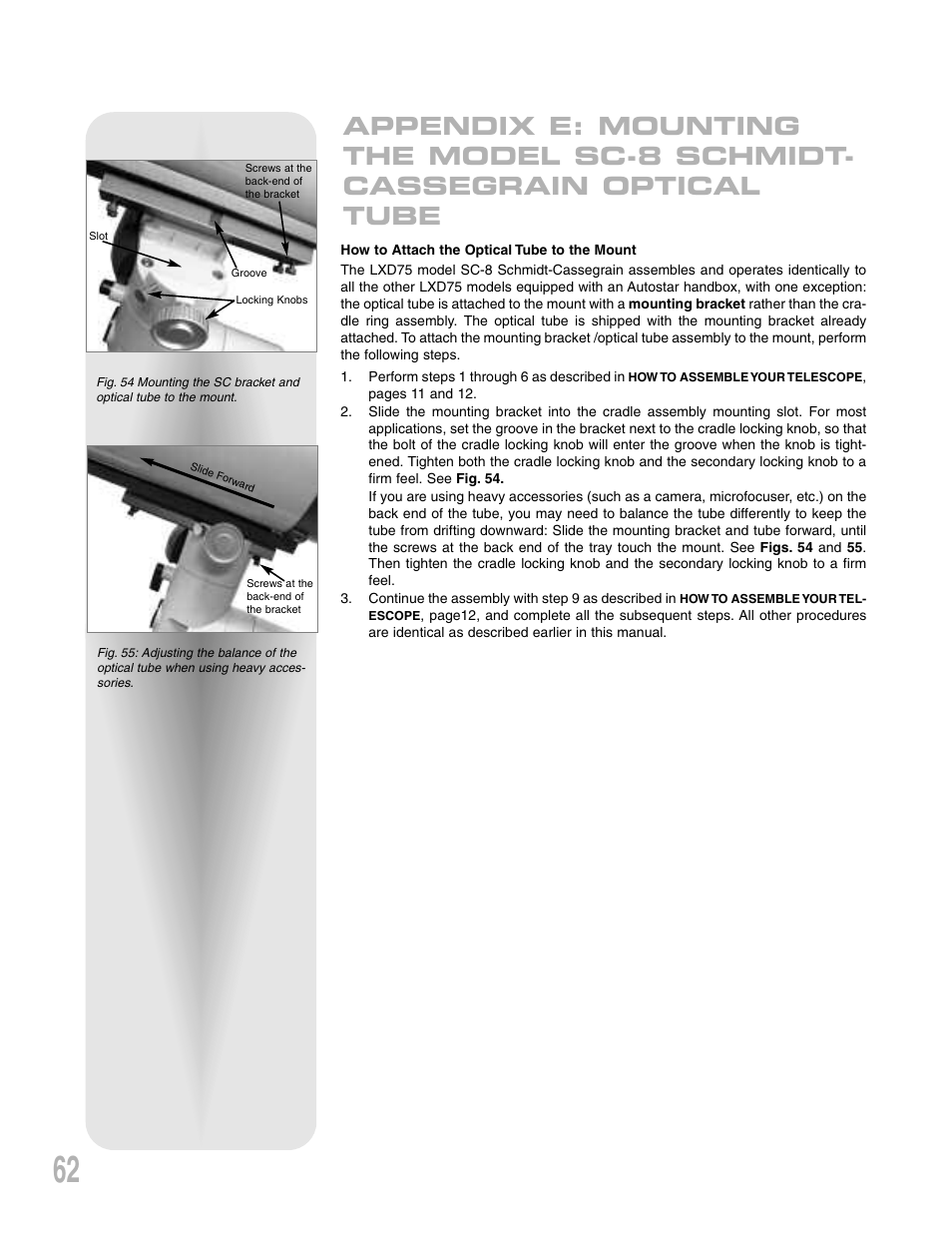 Meade Instruments LXD 75-Series User Manual | Page 62 / 67