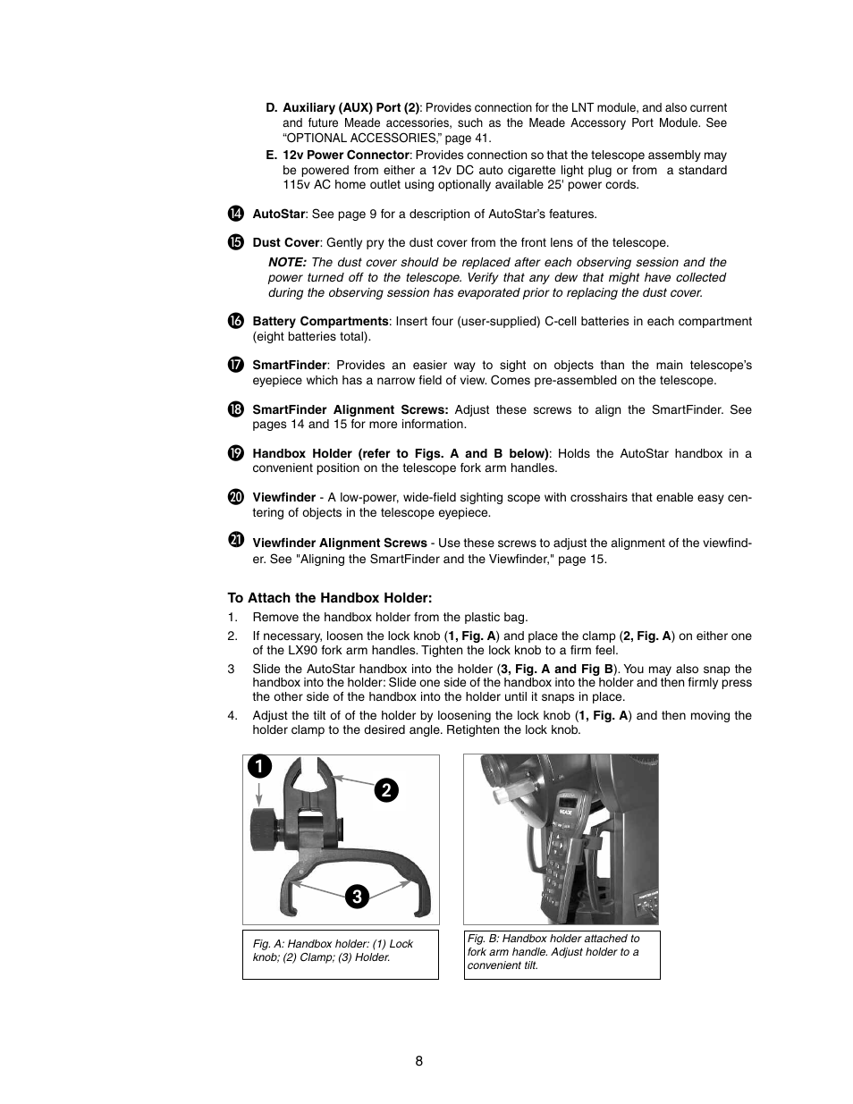 ᕡᕢ ᕣ | Meade Instruments LX90-LNT User Manual | Page 8 / 60