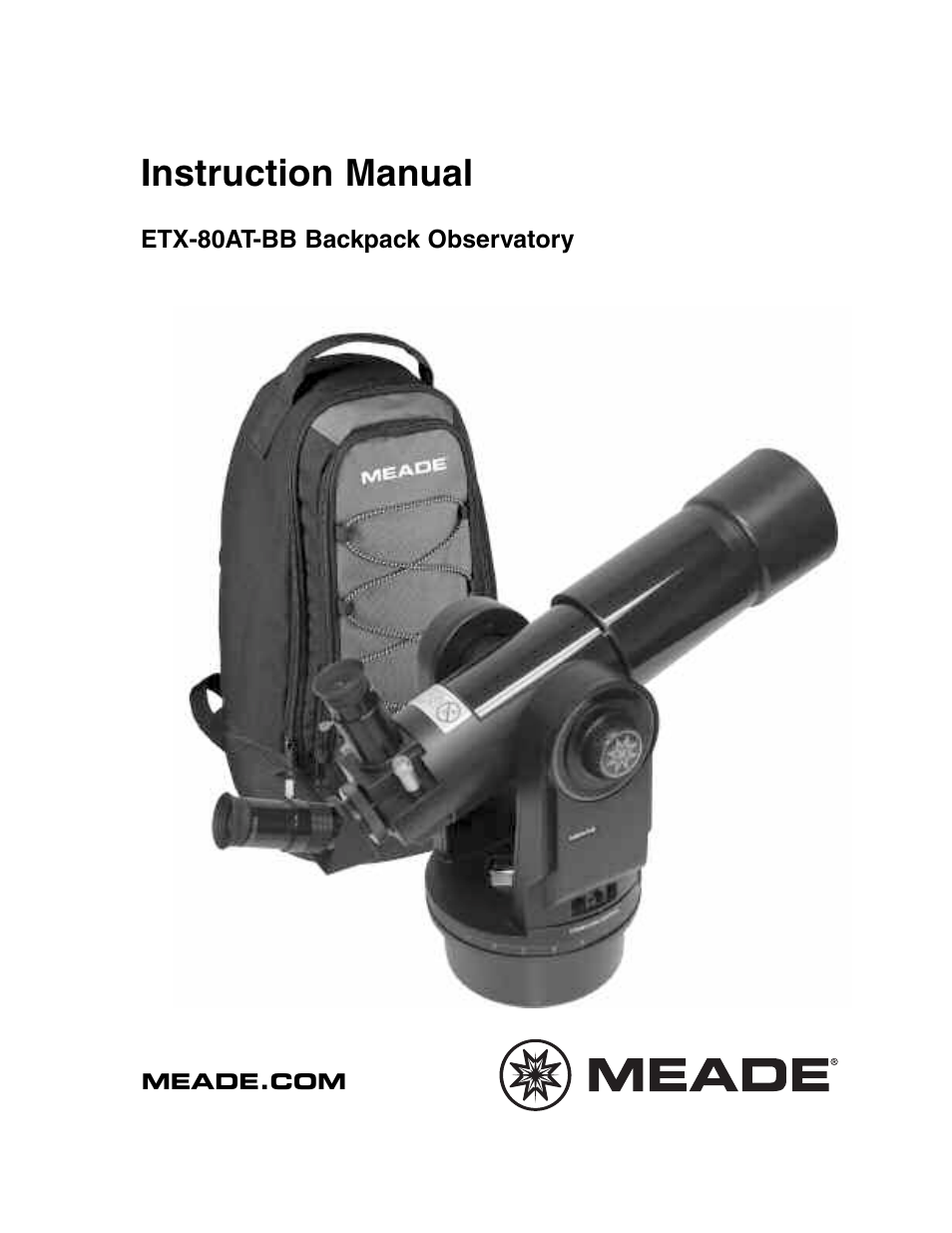 Meade Instruments ETX-80AT-BB User Manual | 44 pages