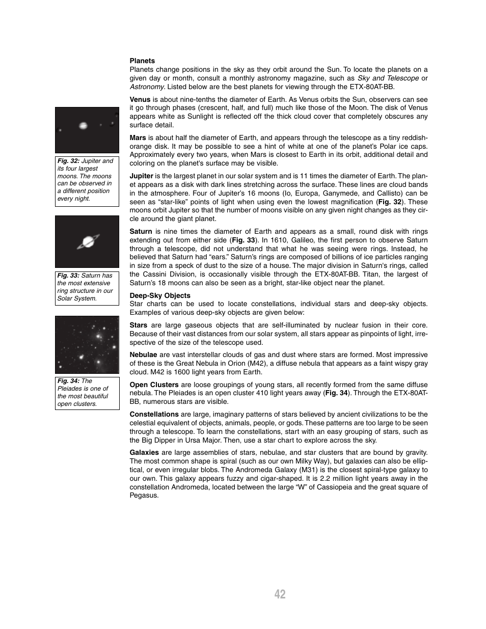 Meade Instruments ETX-80AT-BB User Manual | Page 42 / 44