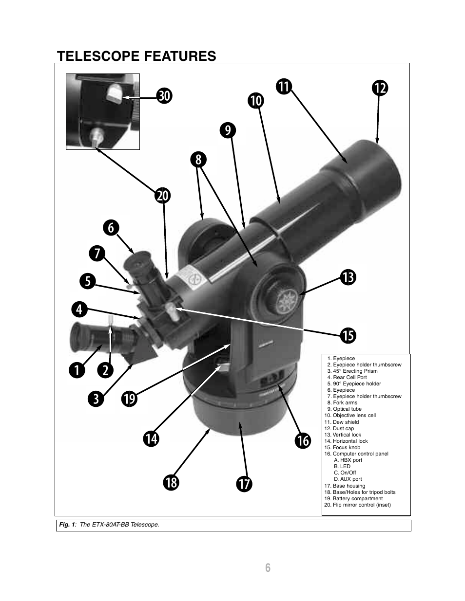 Meade Instruments ETX-80AT-BB User Manual | Page 6 / 44