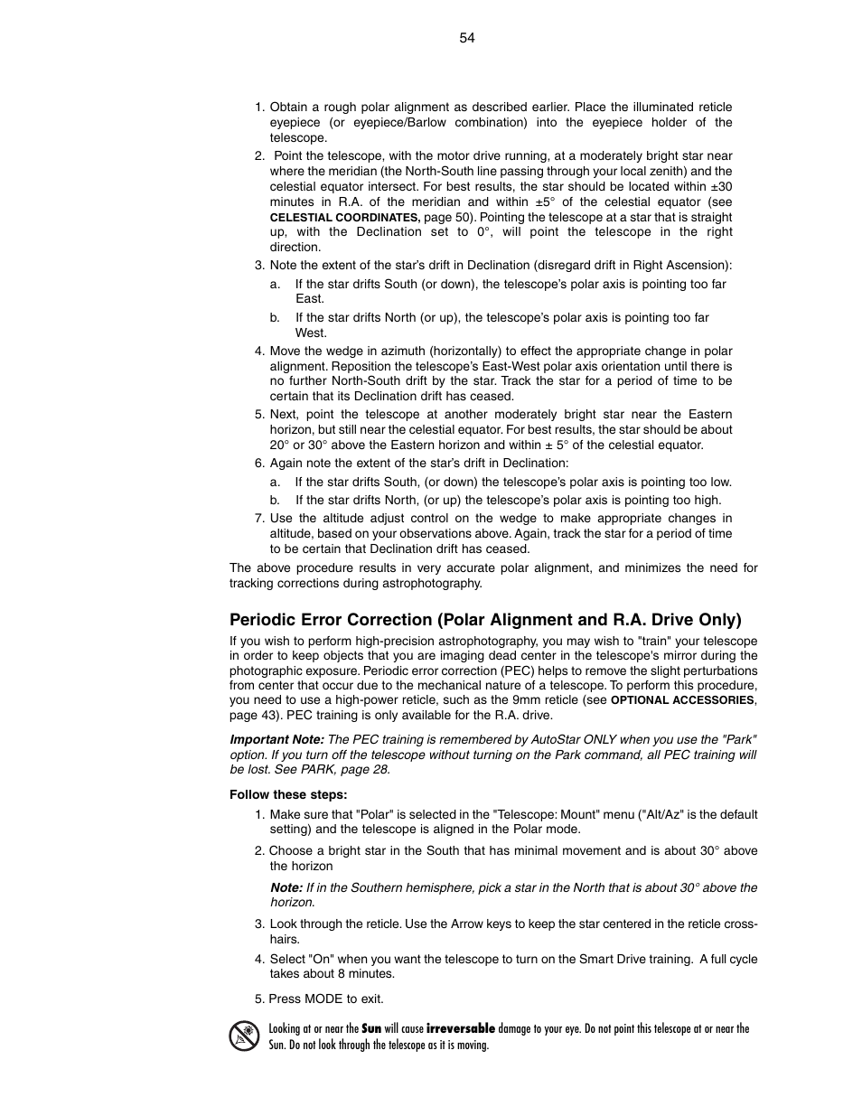 Meade Instruments LX90-GPS User Manual | Page 54 / 60