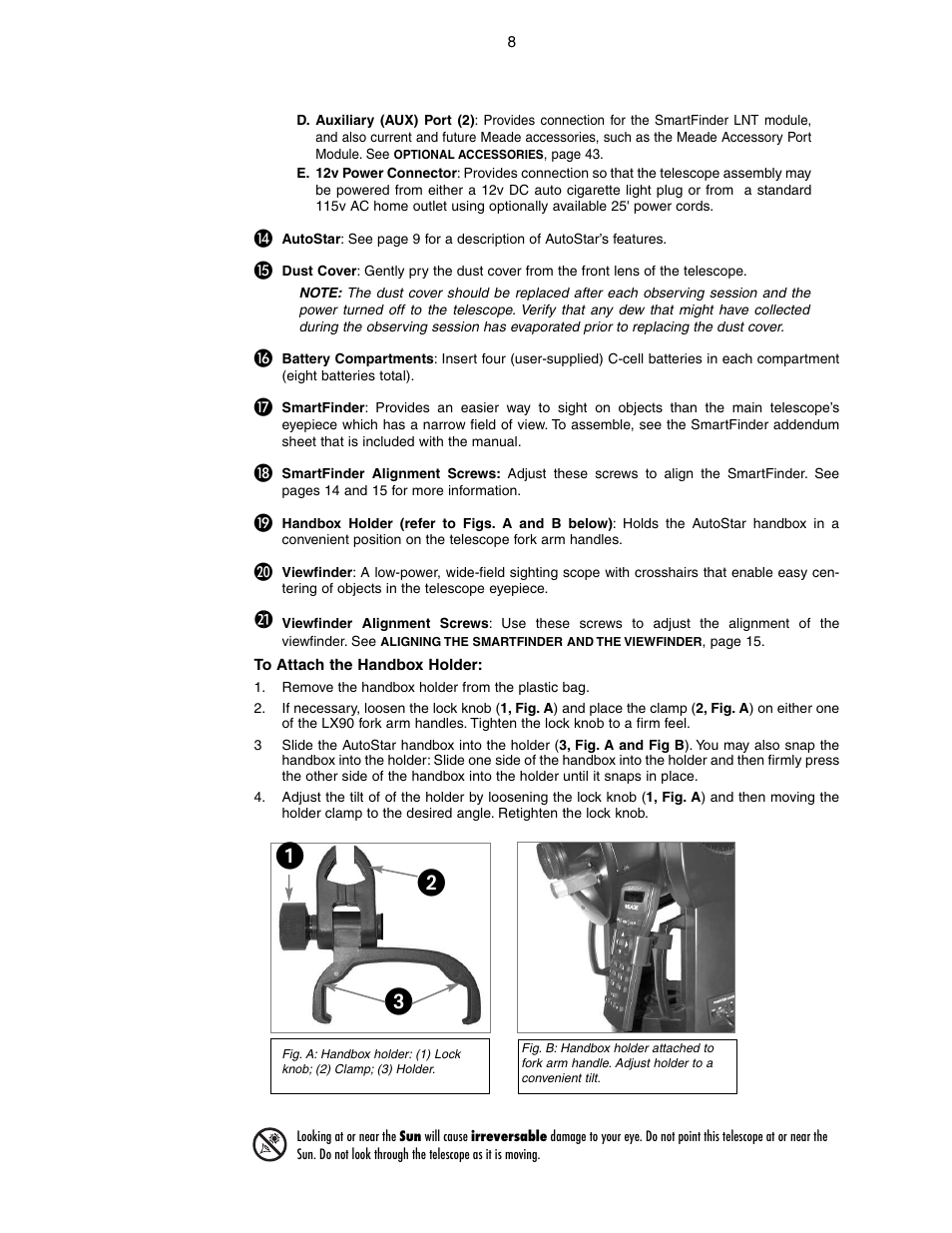 ᕡᕢ ᕣ | Meade Instruments LX90-GPS User Manual | Page 8 / 60
