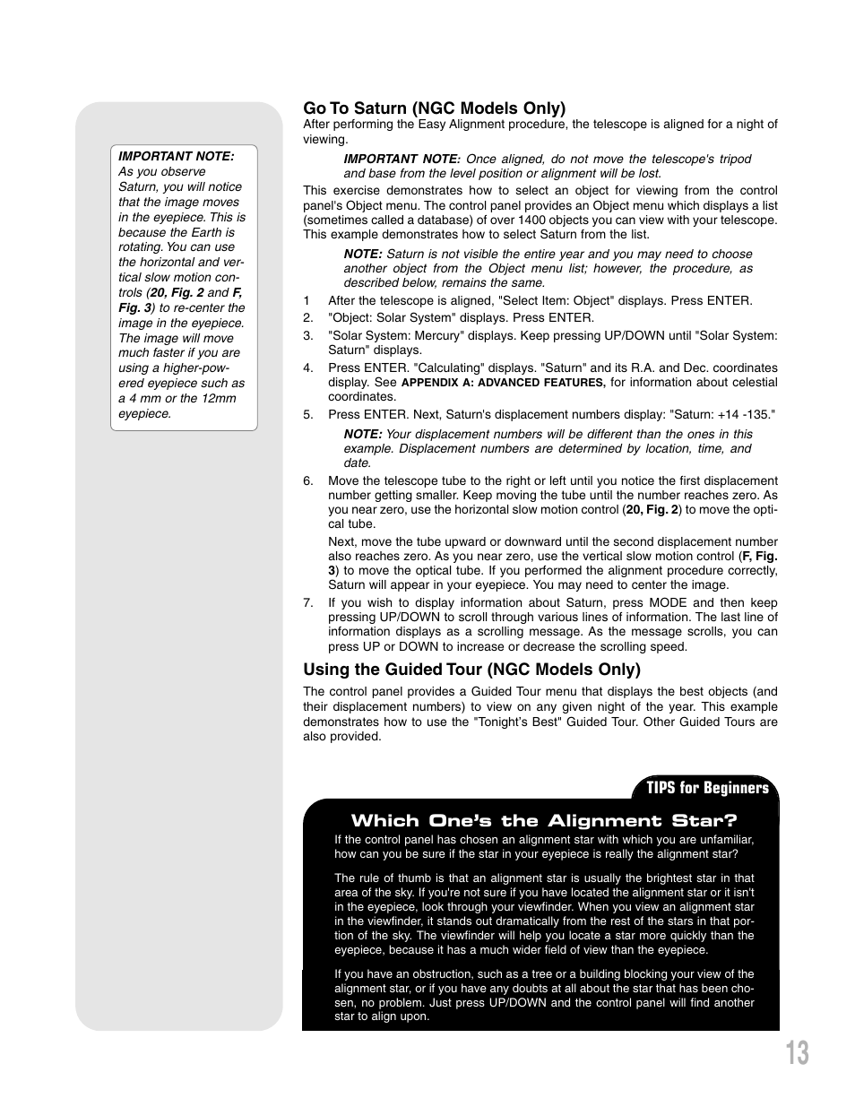 Meade Instruments NG-Series User Manual | Page 13 / 28