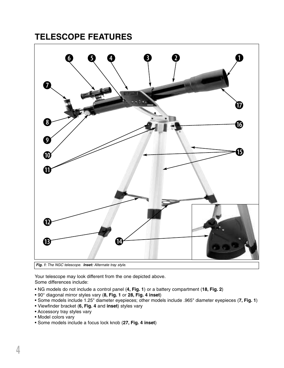 Meade Instruments NG-Series User Manual | Page 4 / 28