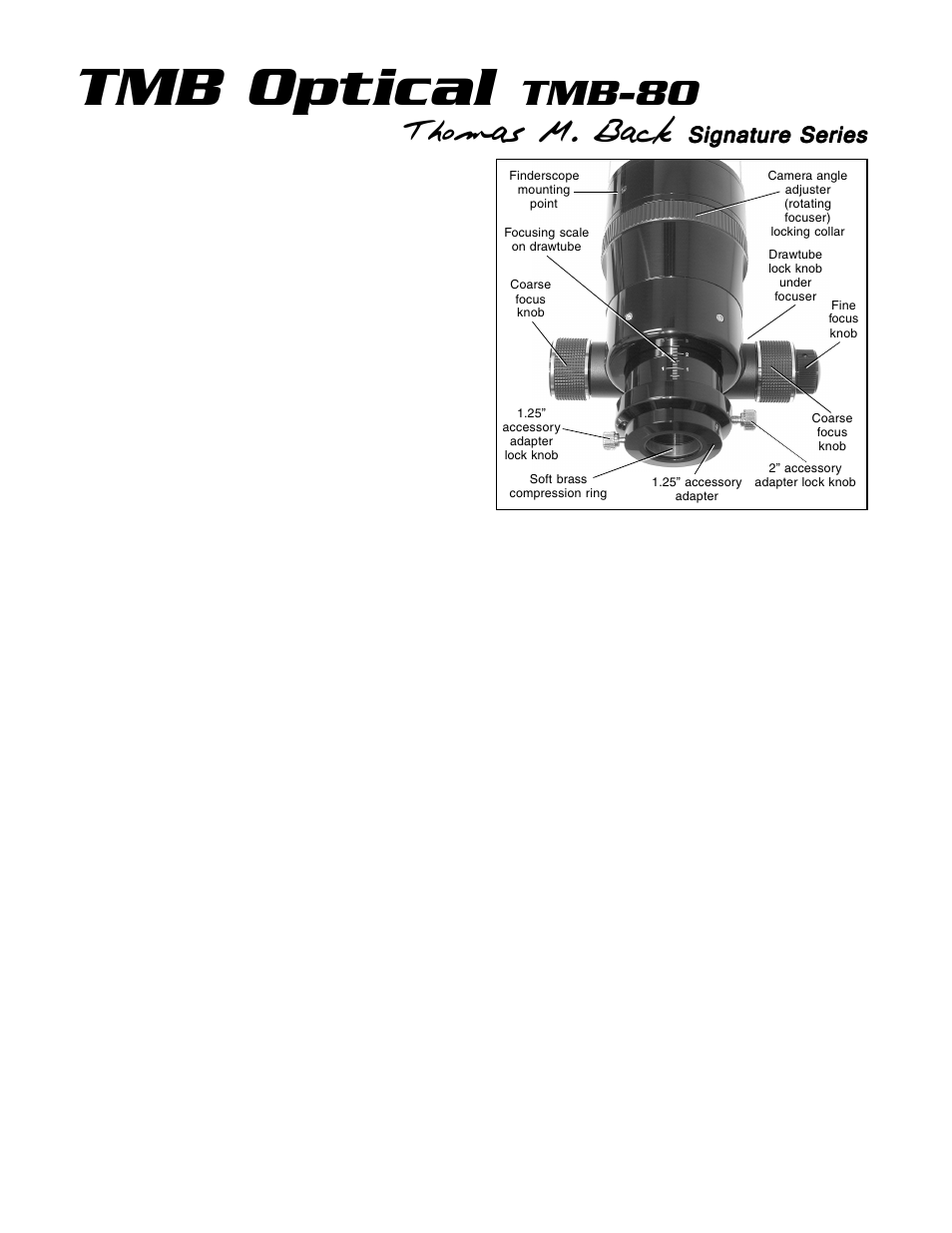 Meade Instruments TMB-80 User Manual | 2 pages