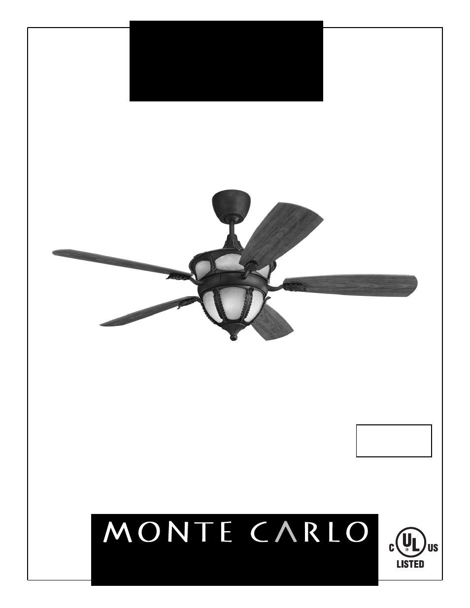 Monte Carlo Fan Company 5WCR56XXD User Manual | 7 pages