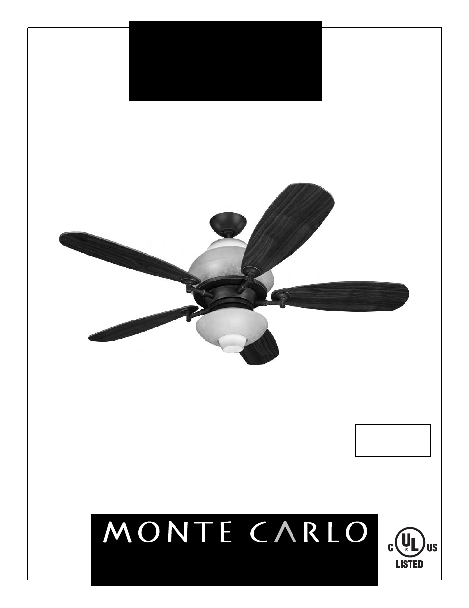 Monte Carlo Fan Company 5SWR54XXD Series User Manual | 7 pages