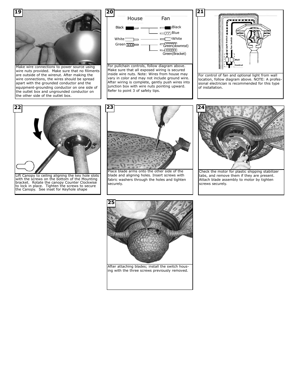 20 house fan | Monte Carlo Fan Company 5CE52 User Manual | Page 4 / 5