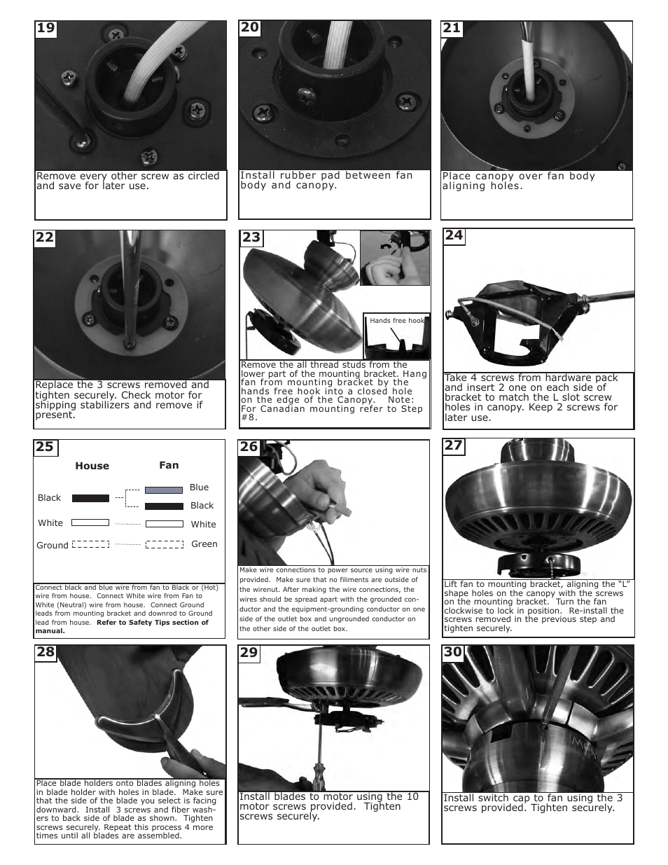 Monte Carlo Fan Company 5CO52 User Manual | Page 4 / 5