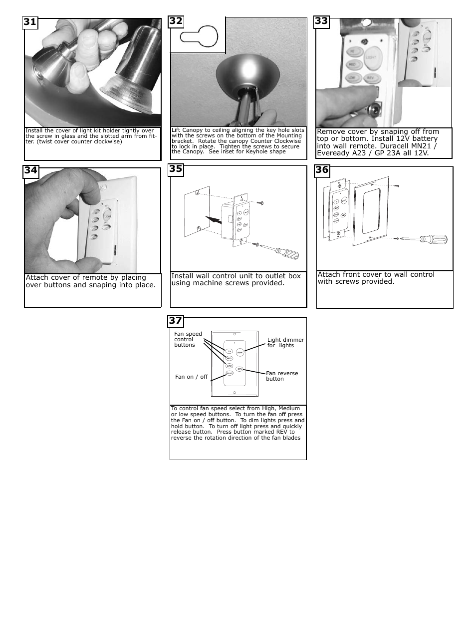 Monte Carlo Fan Company 5STR52 User Manual | Page 5 / 6