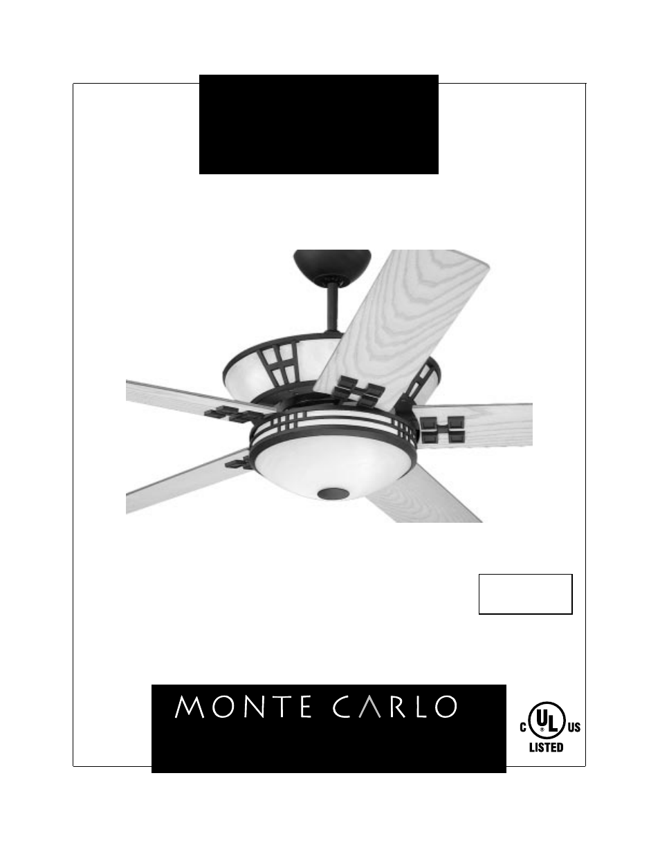 Monte Carlo Fan Company 5BGR56 Series User Manual | 7 pages