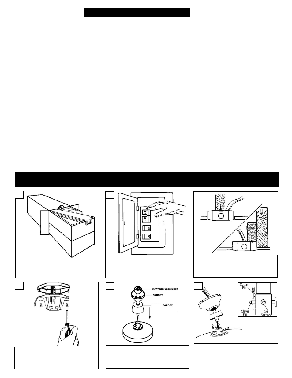 Installation | Monte Carlo Fan Company Ceiling Fans User Manual | Page 2 / 6