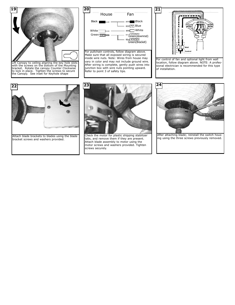 20 house fan | Monte Carlo Fan Company 5GL52 User Manual | Page 4 / 5