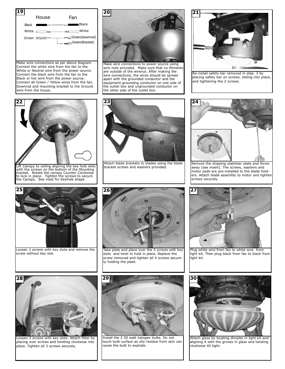 19 house fan | Monte Carlo Fan Company 5KBR54 User Manual | Page 4 / 6