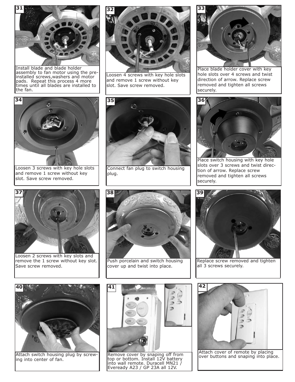 Monte Carlo Fan Company 5ROR User Manual | Page 5 / 7