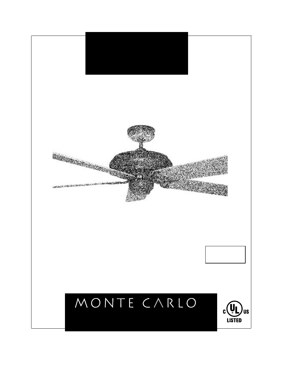 Monte Carlo Fan Company 5LCR52 User Manual | 5 pages