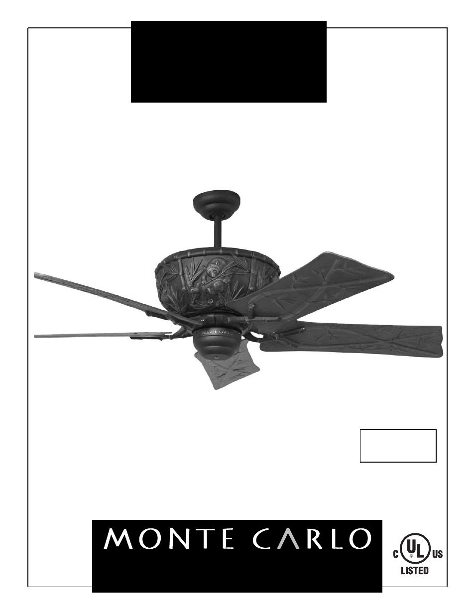 Monte Carlo Fan Company 5PAR52 User Manual | 5 pages