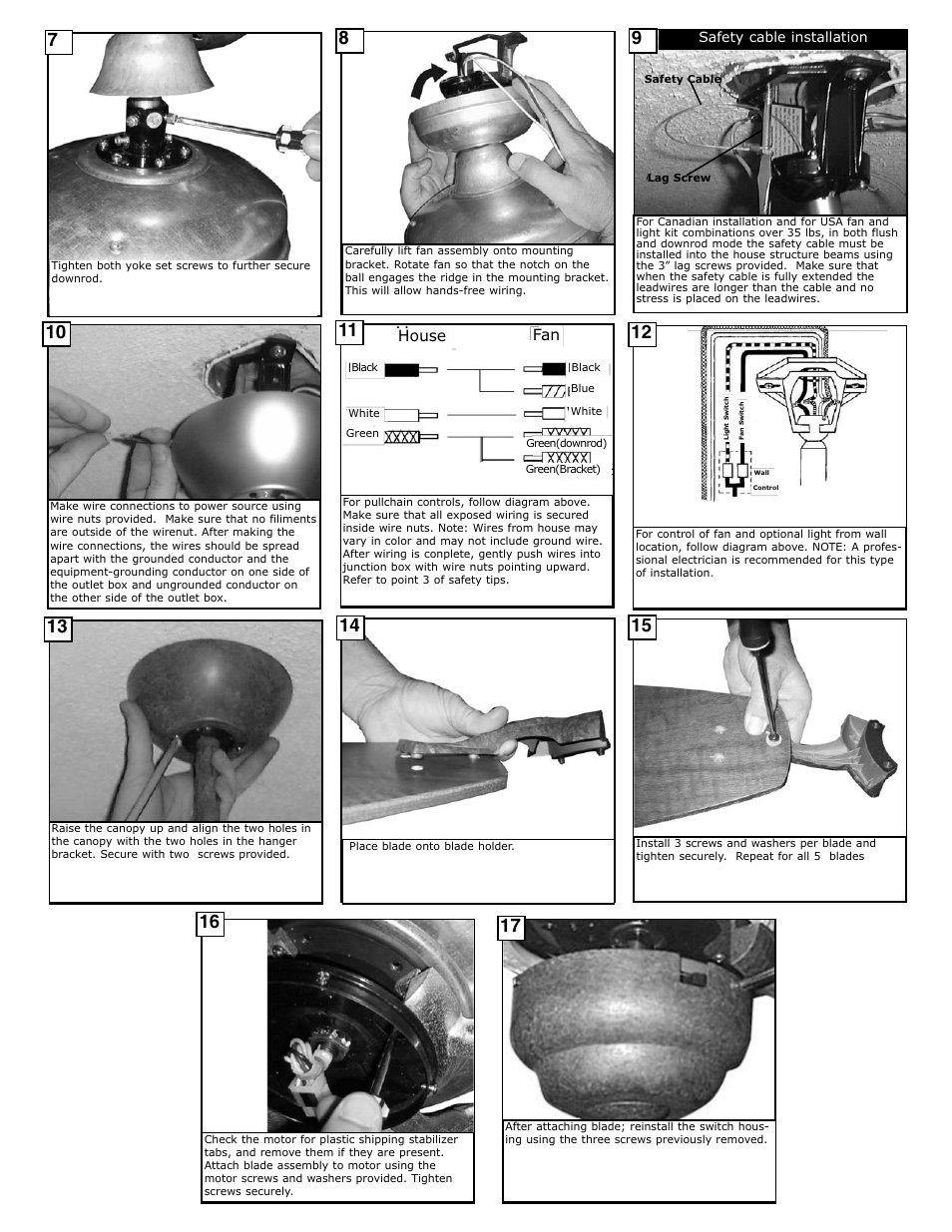 House fan | Monte Carlo Fan Company 5MX User Manual | Page 3 / 4