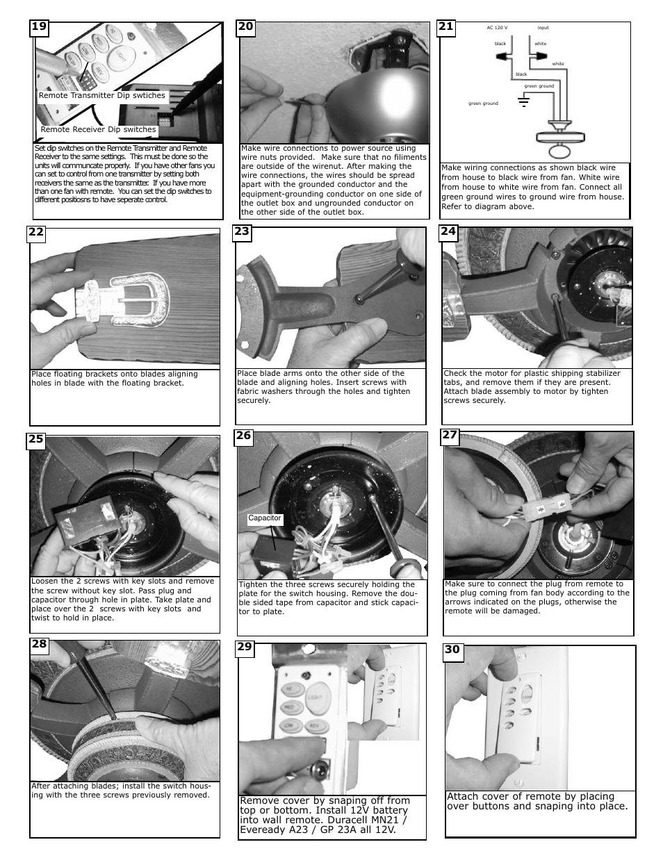 Monte Carlo Fan Company 5DOR52 User Manual | Page 4 / 6