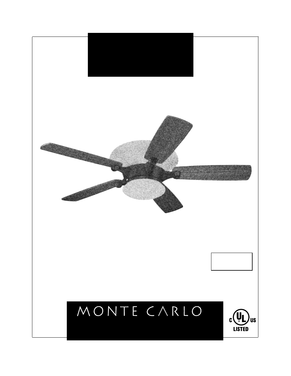 Monte Carlo Fan Company 5NCR56 User Manual | 6 pages