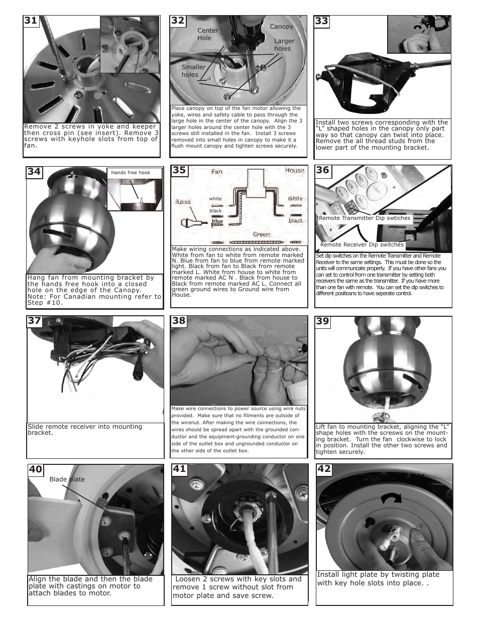 Monte Carlo Fan Company 3ASR52XXD User Manual | Page 5 / 7