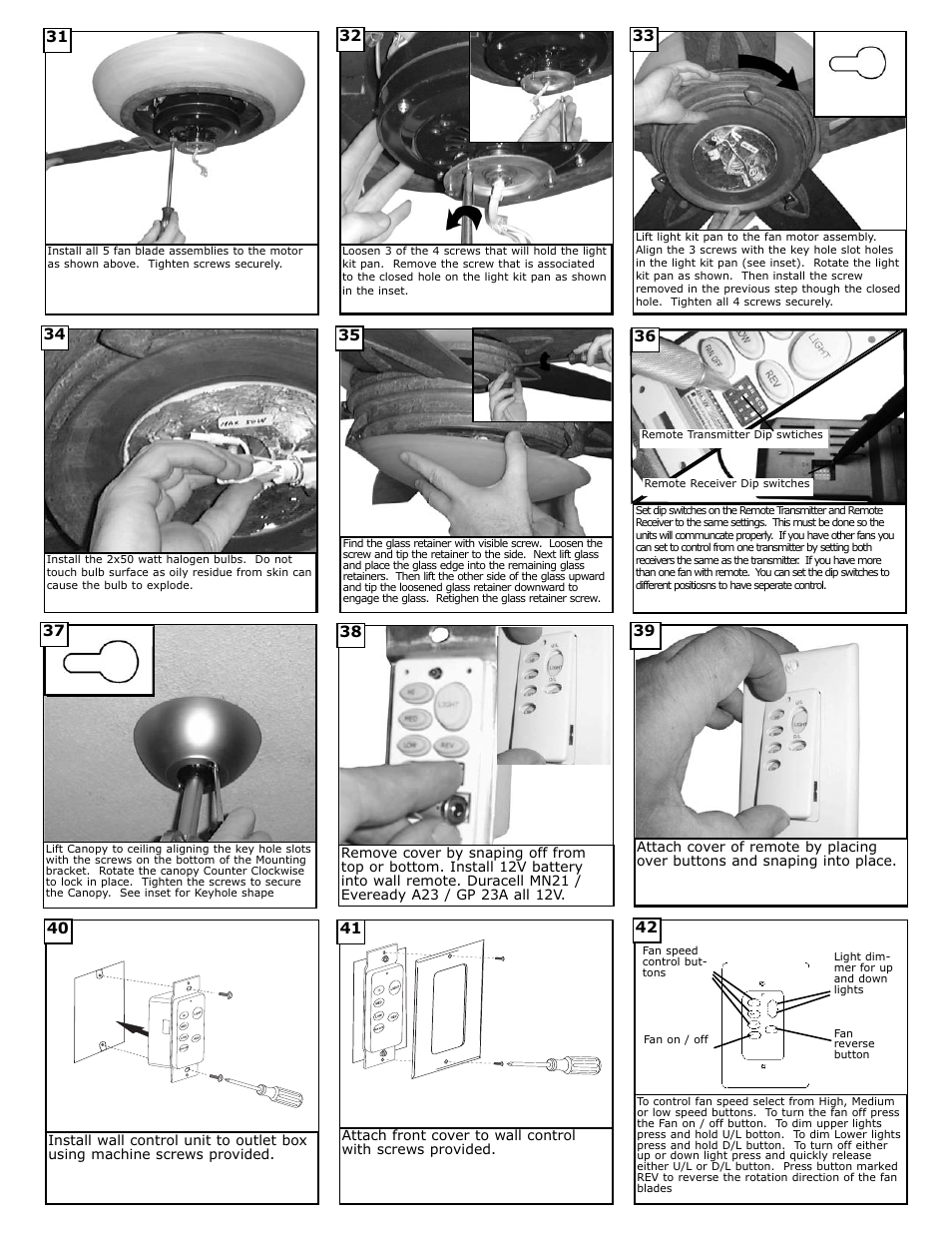 Monte Carlo Fan Company 5AHR60 User Manual | Page 5 / 6