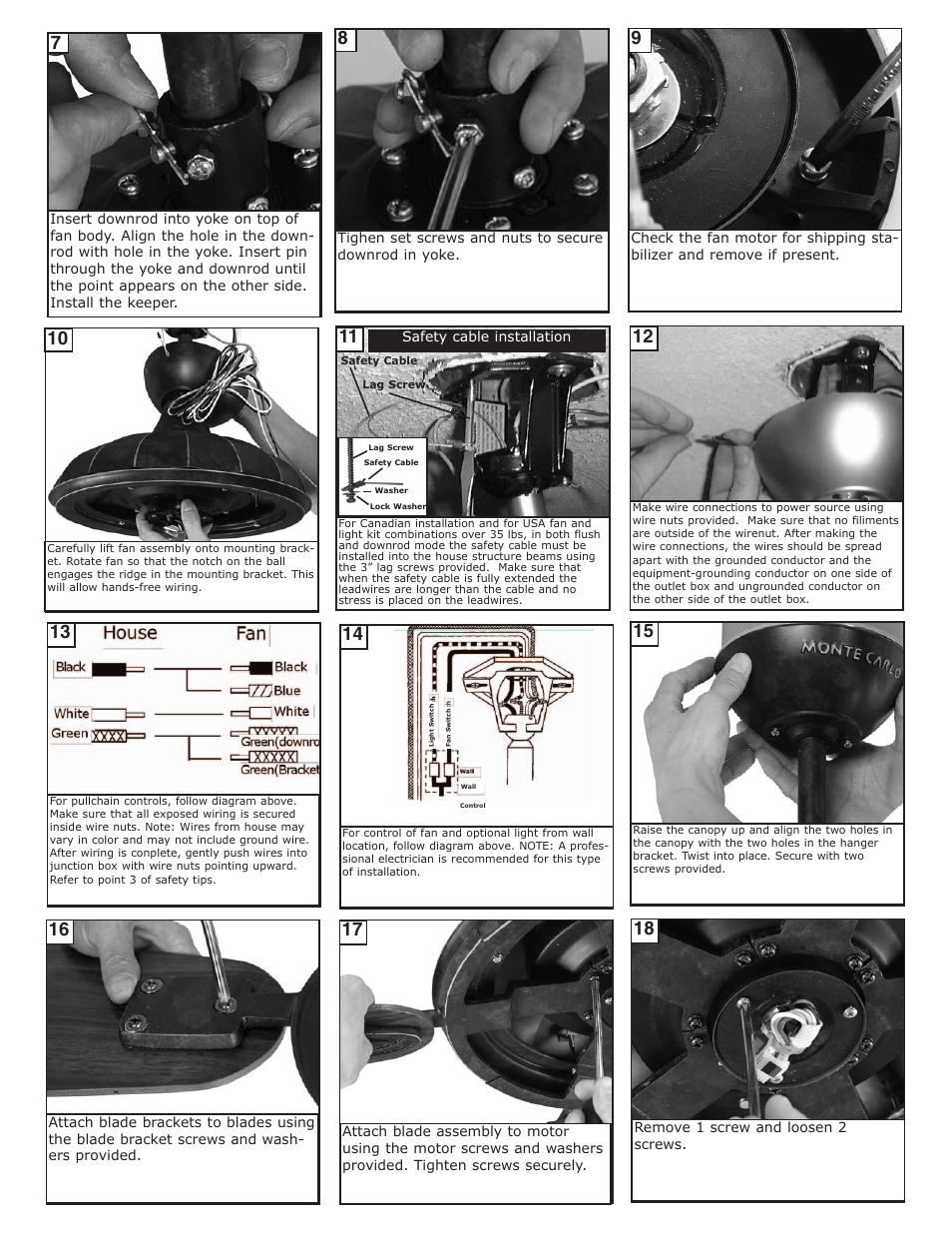 Monte Carlo Fan Company 5ED56WAD Series User Manual | Page 3 / 5