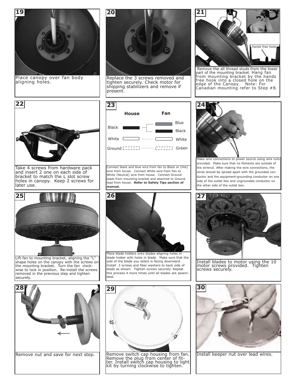 Monte Carlo Fan Company 5OR52XXD User Manual | Page 4 / 6