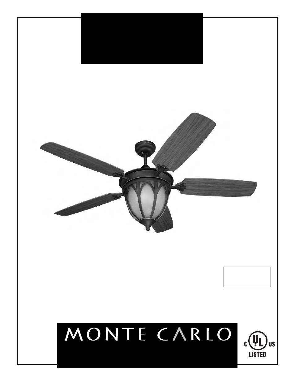 Monte Carlo Fan Company 5GIR54XXD User Manual | 7 pages