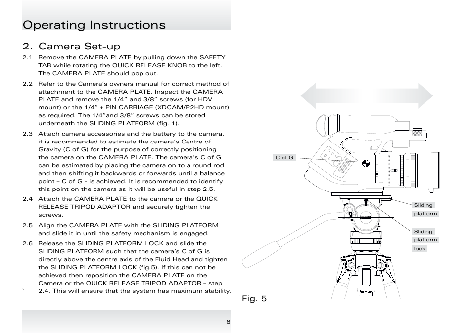 Operating instructions, Camera set-up, Fig. 4 | Fig. 5 | Miller Compass 20 User Manual | Page 7 / 12